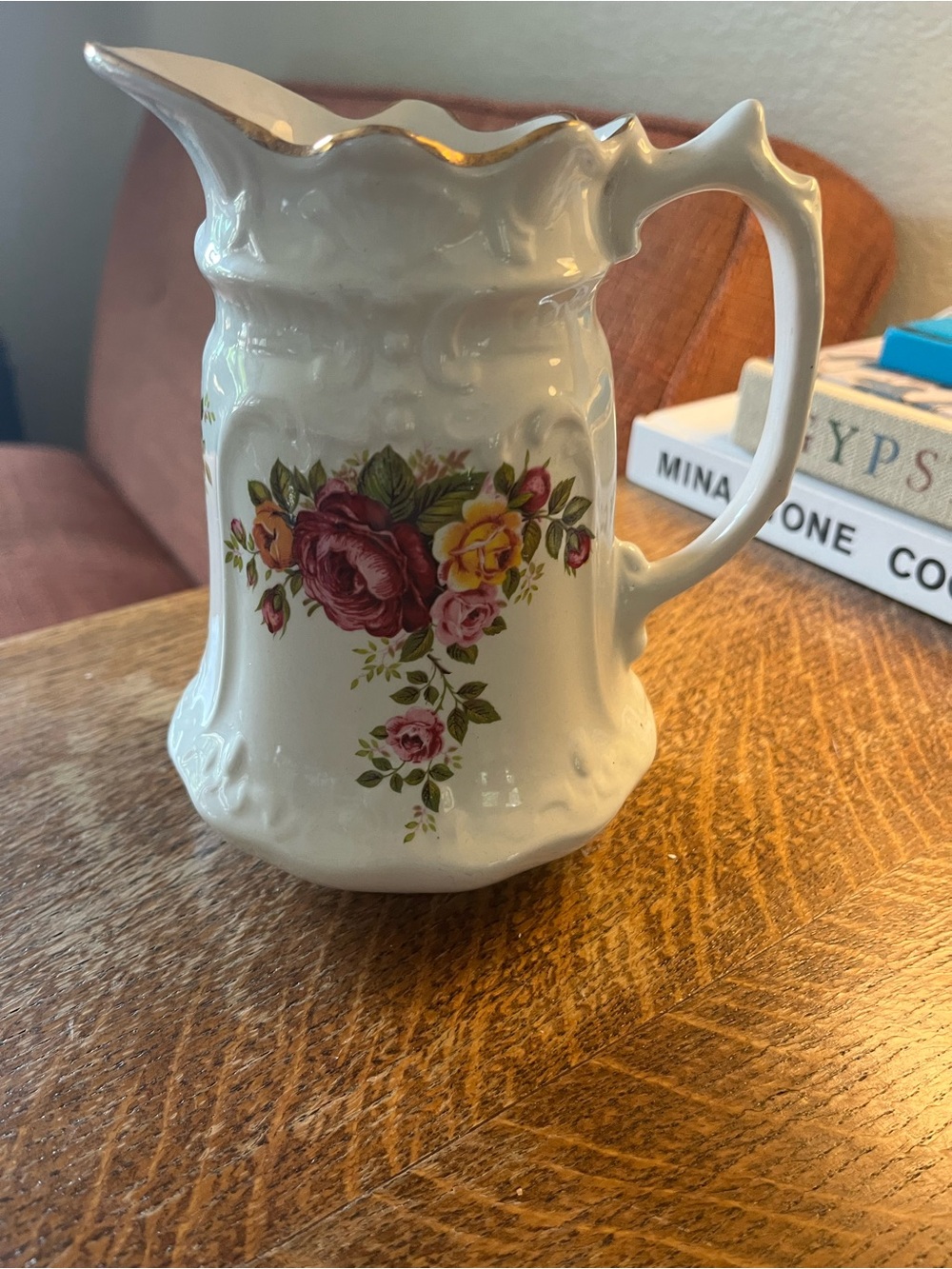Vintage Old Foley, James Kent Roses Jug/Pitcher Lovely!